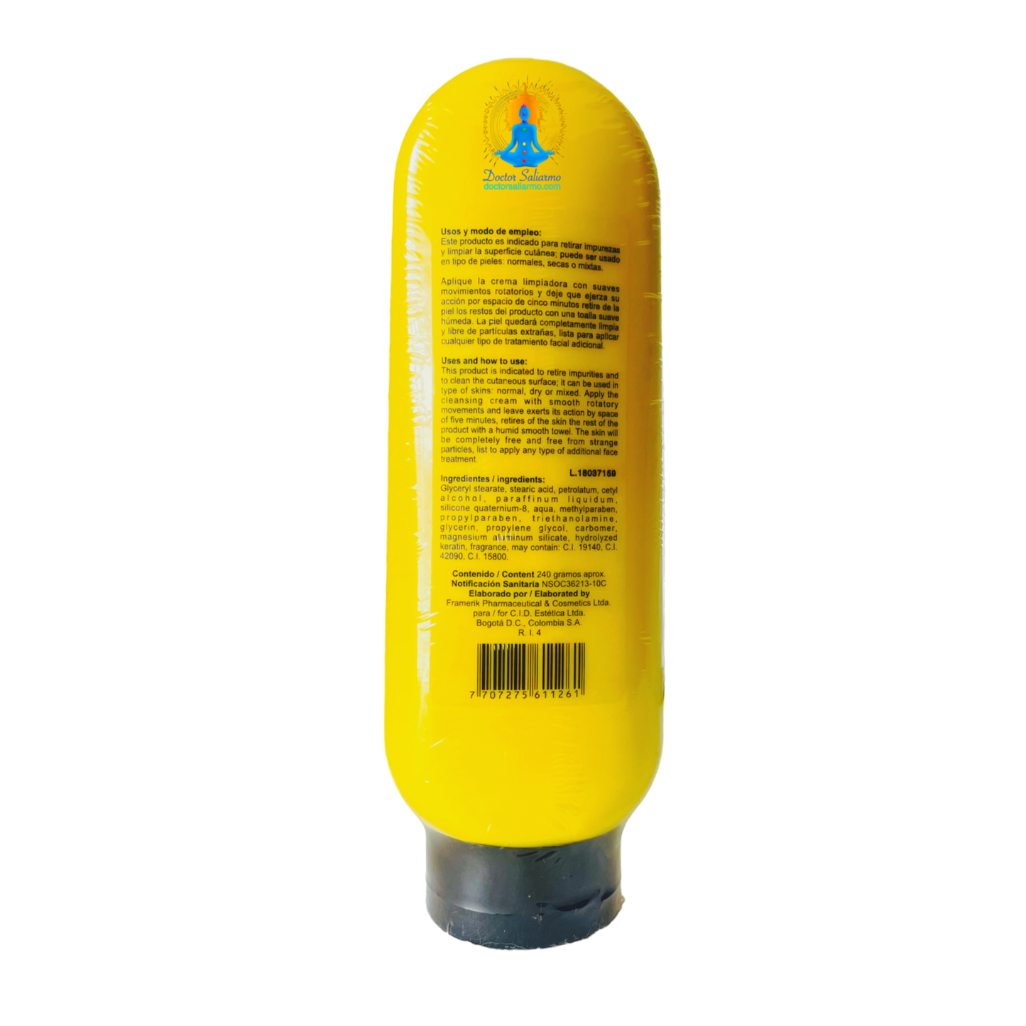 Crema limpiadora facial Goldine limpia con suavidad y profundamente la piel, desmaquilla ojos, ideal para piel normal y seca.