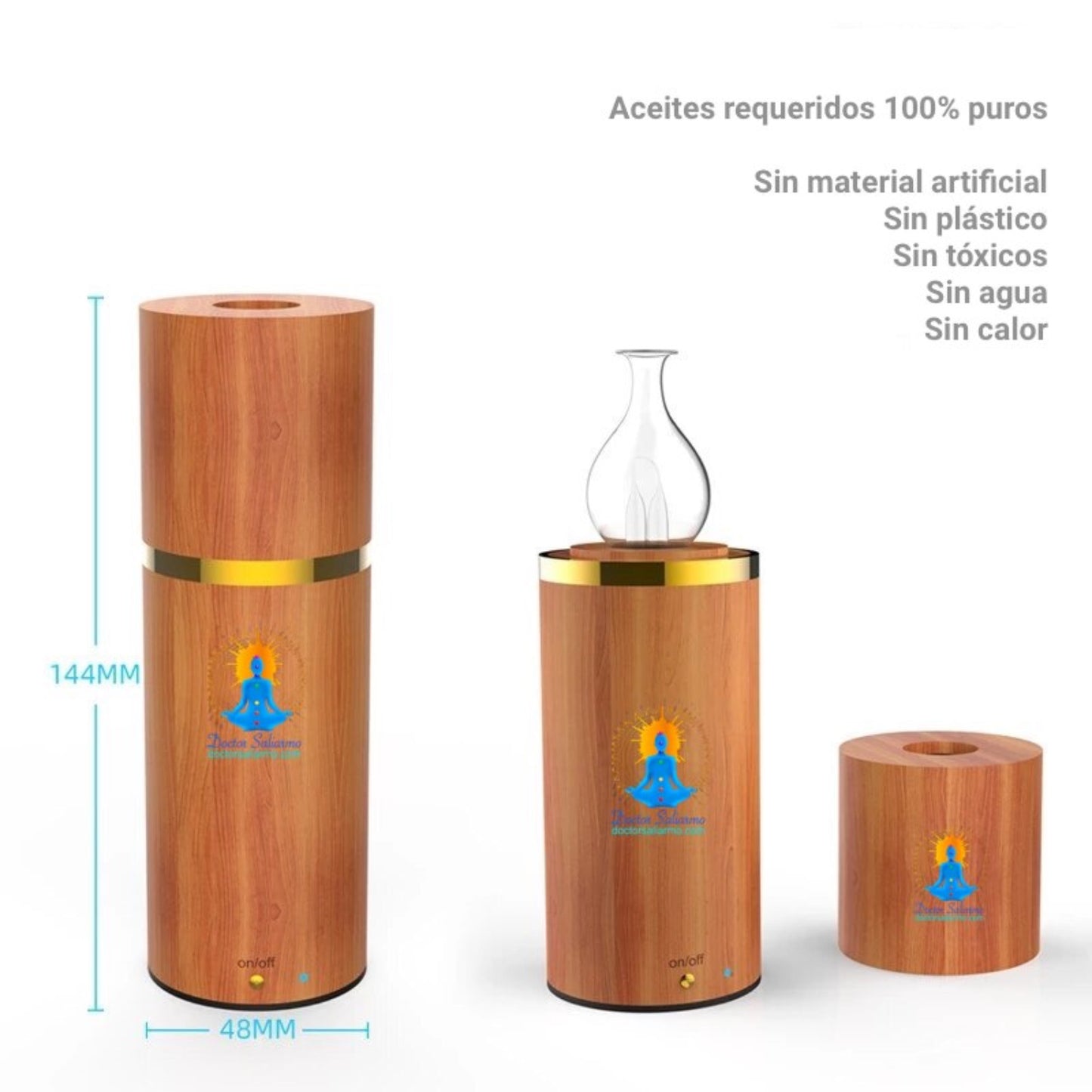 Difusor en frio de aceite esencial puro con batería recargable