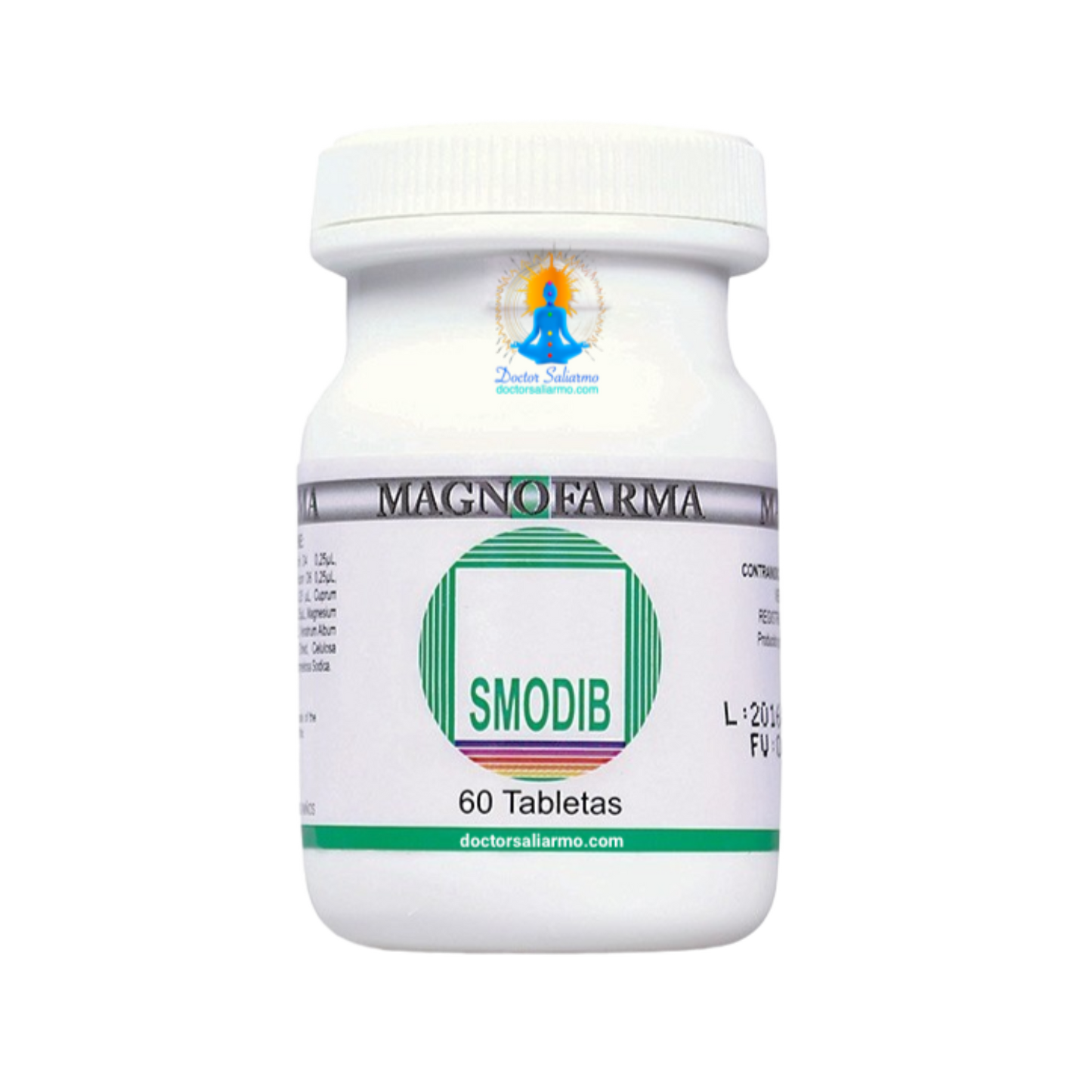 smodib indicado para espasmos en estómago, intestino, vesicula biliar, útero y vías urinarias, espasmos en la musculatura estriada (miogelosis, endurecimiento muscular).