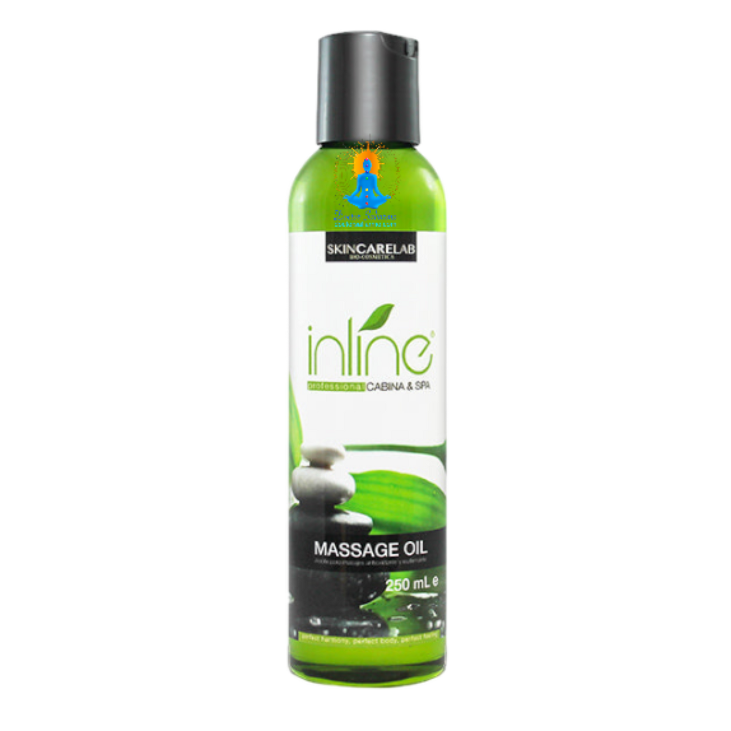 Aceite para masajes Inline una solución oleosa con activos naturales, efecto antioxidante, nutritivo, hidratante y relajante.
