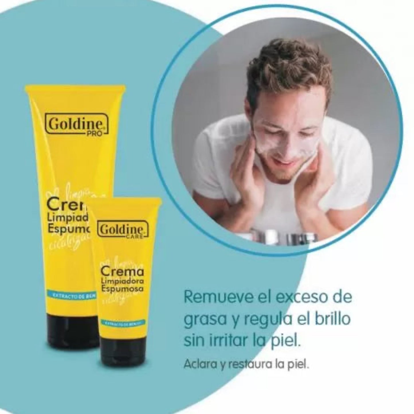Crema limpiadora espumosa recomendada para limpiar pieles grasas en las cuales proporciona una suave y delicada limpieza.