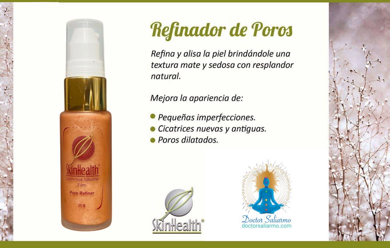 Refinador de poros - Corrective silicone film, disimula imperfecciones, cicatrices nuevas y antiguas, poros dilatados y elimina brillo. 