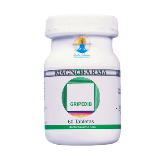gripedib actúa en infección del aparato respiratorio alto causado por virus, con síntomas como escalofríos, fiebre, agitación, dolor en la raíz nasal, sensación de quemadura en la garganta, dolor de cabeza, inflamación de la tráquea, constricción de laringe, dificultad respiratoria o disnea, sofocación, espasmos, constricción de pecho y tos seca.