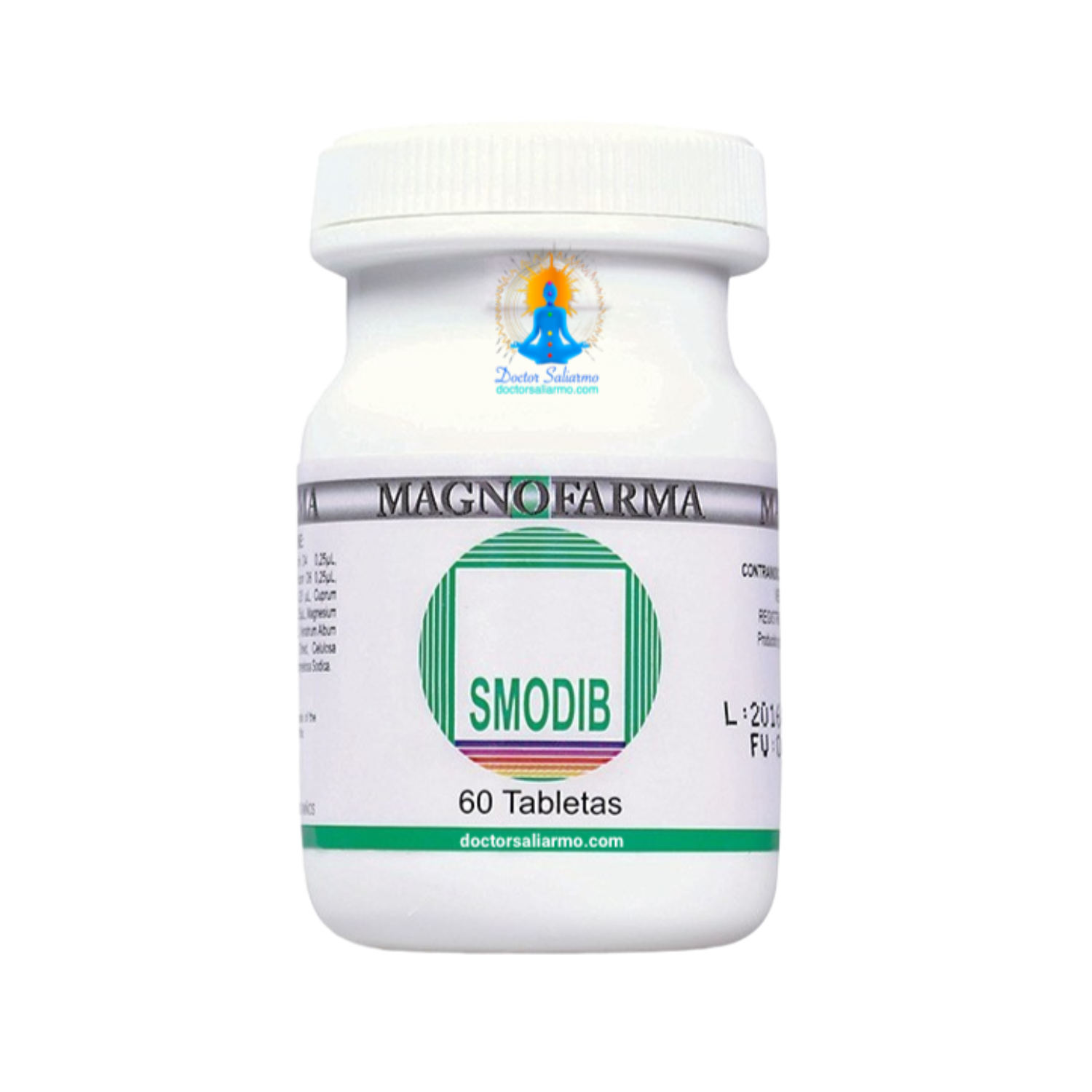 smodib indicado para espasmos en estómago, intestino, vesicula biliar, útero y vías urinarias, espasmos en la musculatura estriada (miogelosis, endurecimiento muscular).
